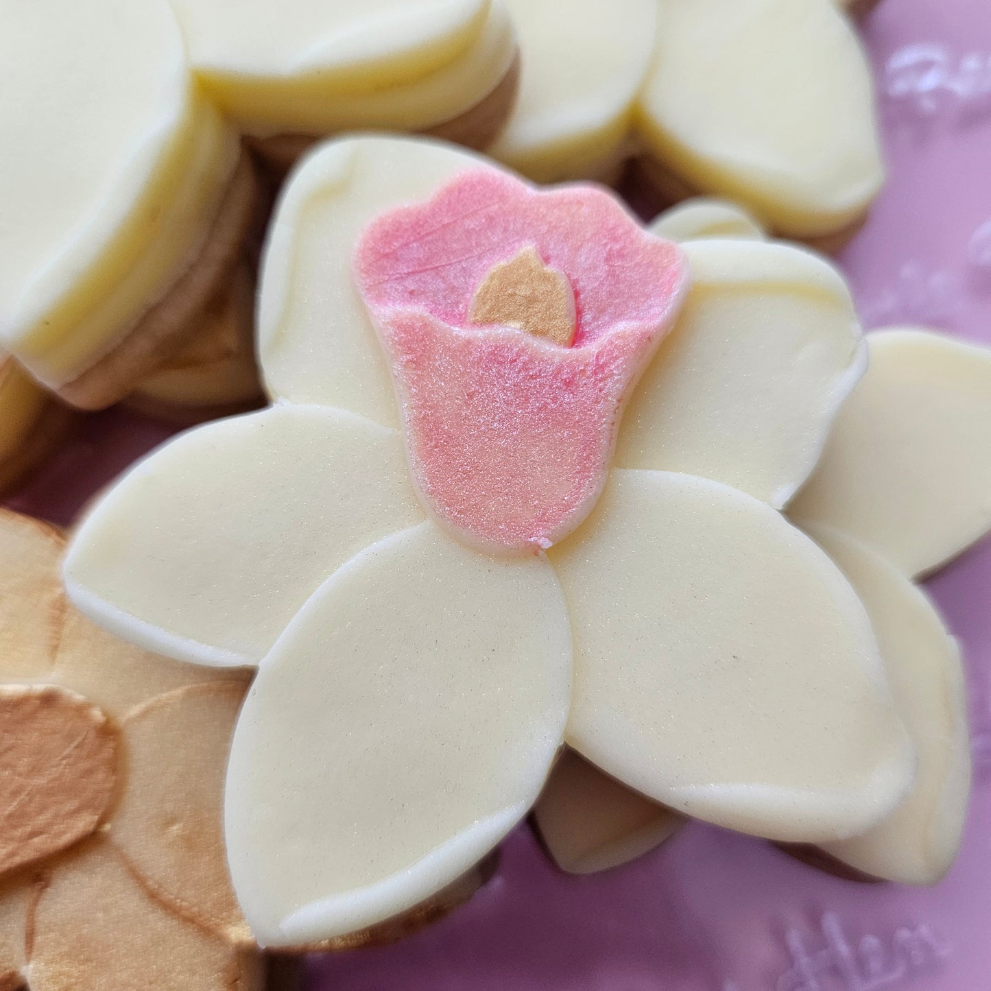 Daffodil Blossom Bloom Buttercream Fondant Stamp and Cookie Cutter Set