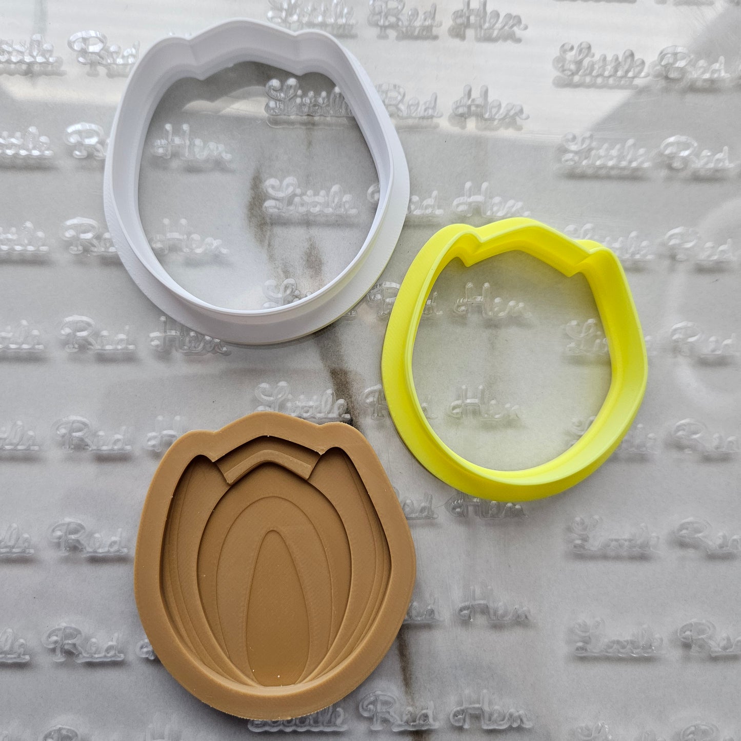 Tulip Blossom Bloom Buttercream Fondant Stamp and Cookie Cutter Set