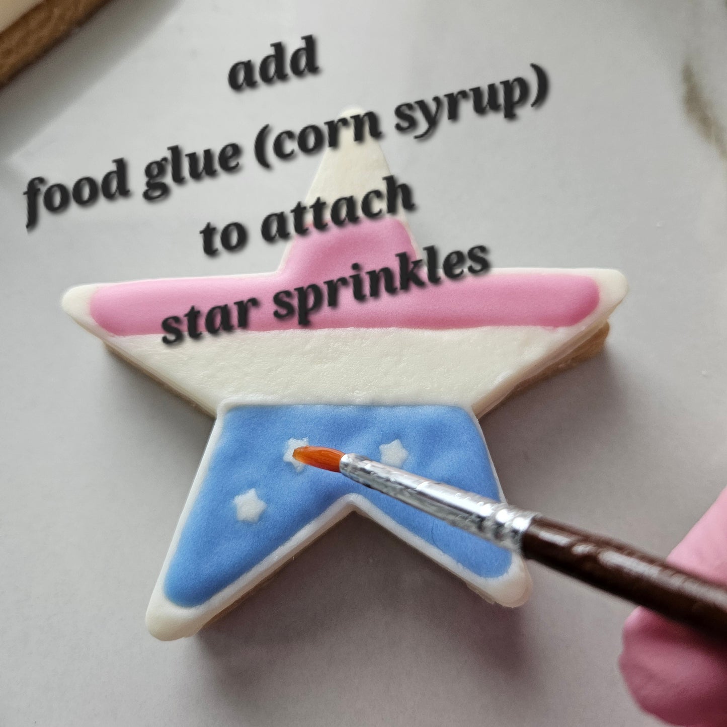 Americana Star with Stripes READY TO FLOOD Buttercream Fondant Stamp and Cookie Cutter Set