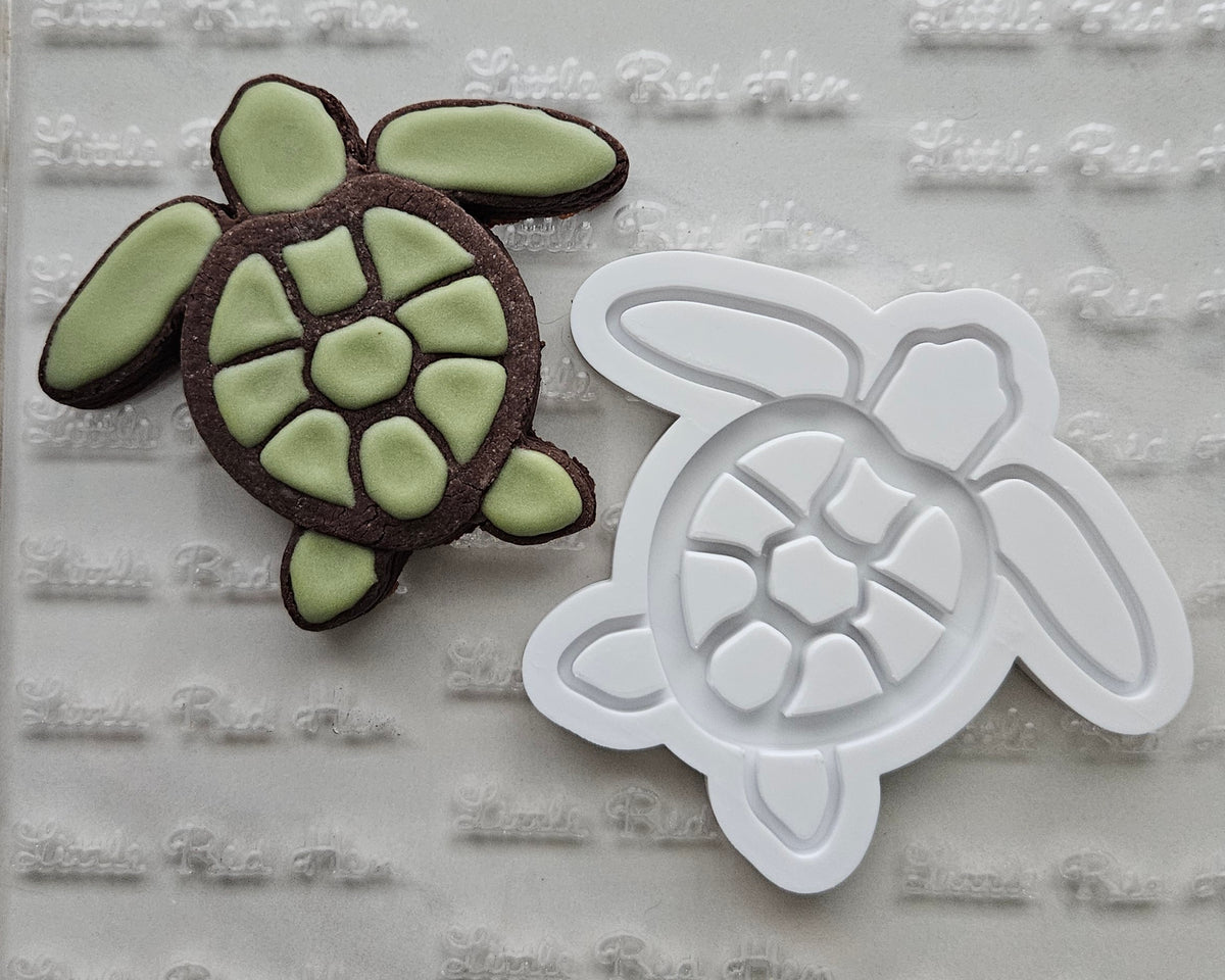 Sea Turtle DOUGH STAMP // READY TO FLOOD Stamp and Cookie Cutter Set