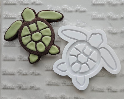 Sea Turtle DOUGH STAMP // READY TO FLOOD Stamp and Cookie Cutter Set