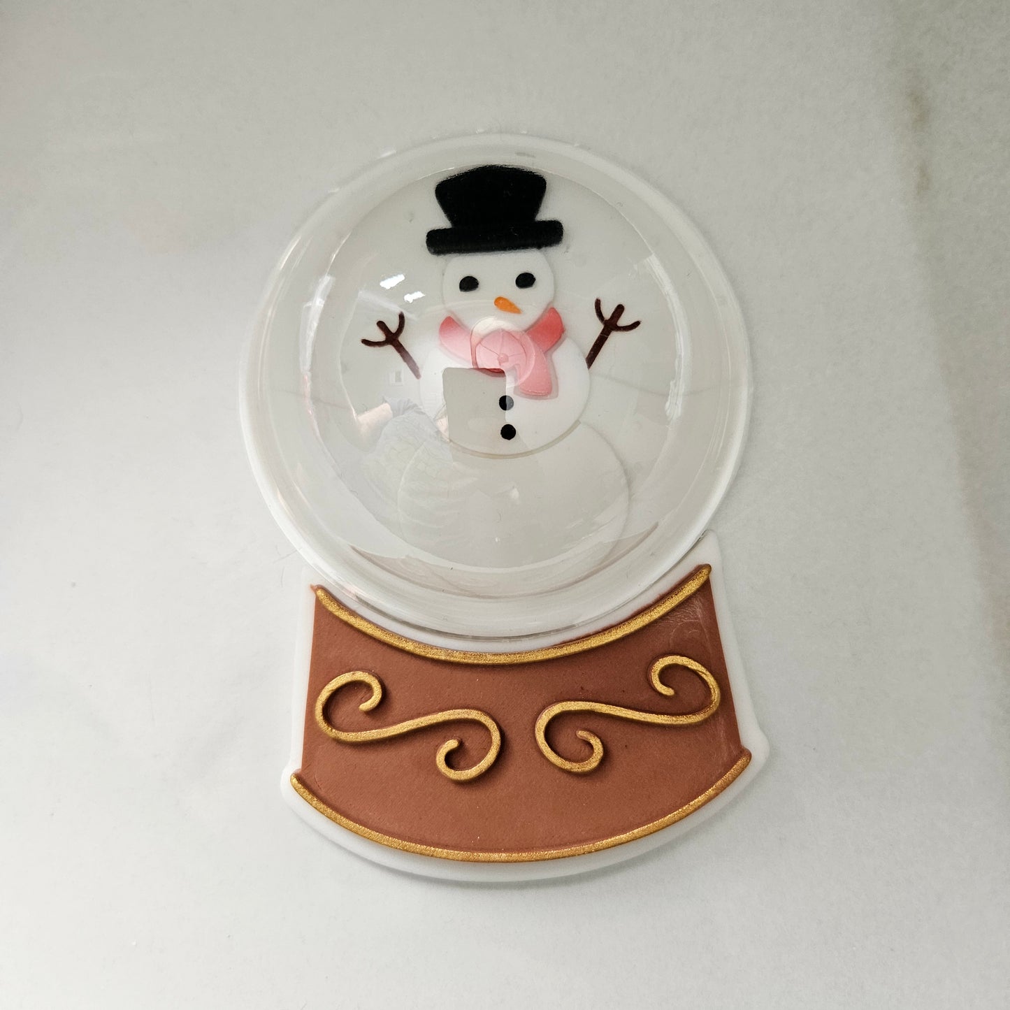 Christmas Tree Snow Globe Fondant and Buttercream Stamp and Cutter Set