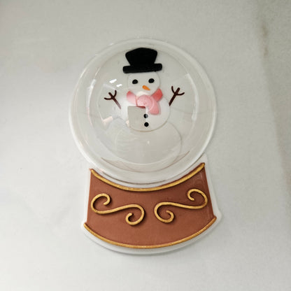 Christmas Tree Snow Globe Fondant and Buttercream Stamp and Cutter Set