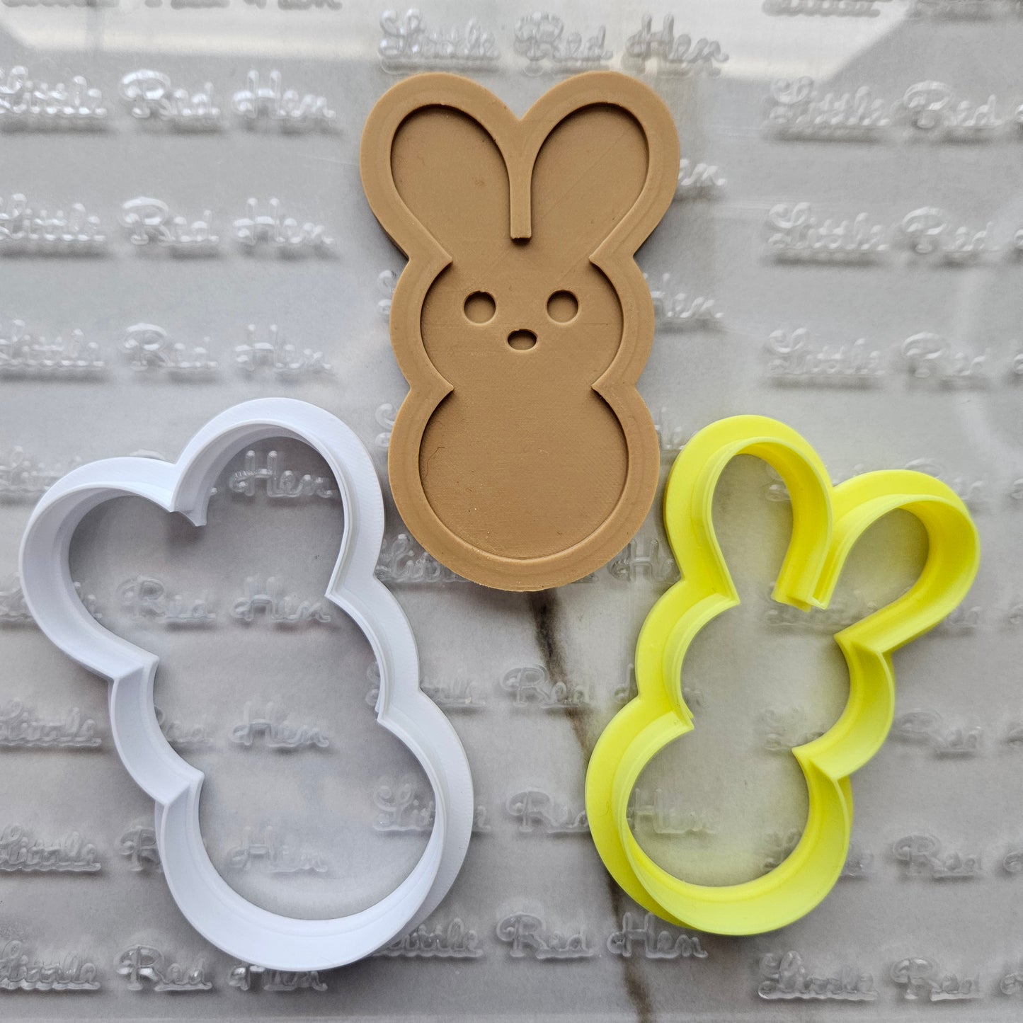 Peeps Bunny Easter Fondant and Buttercream Stamp and Cutter Set