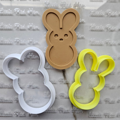 Peeps Bunny Easter Fondant and Buttercream Stamp and Cutter Set