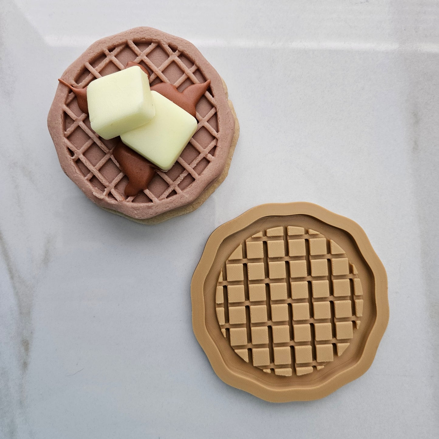 Waffle Buttercream Stamp and Cookie Cutter Set