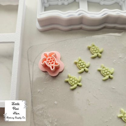 Beach Fondant and Buttercream Stamp and Cutter Set
