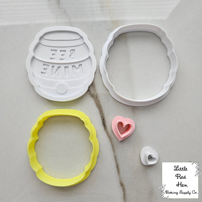 Bee Hive Fondant and Buttercream Stamp and Cutter Set