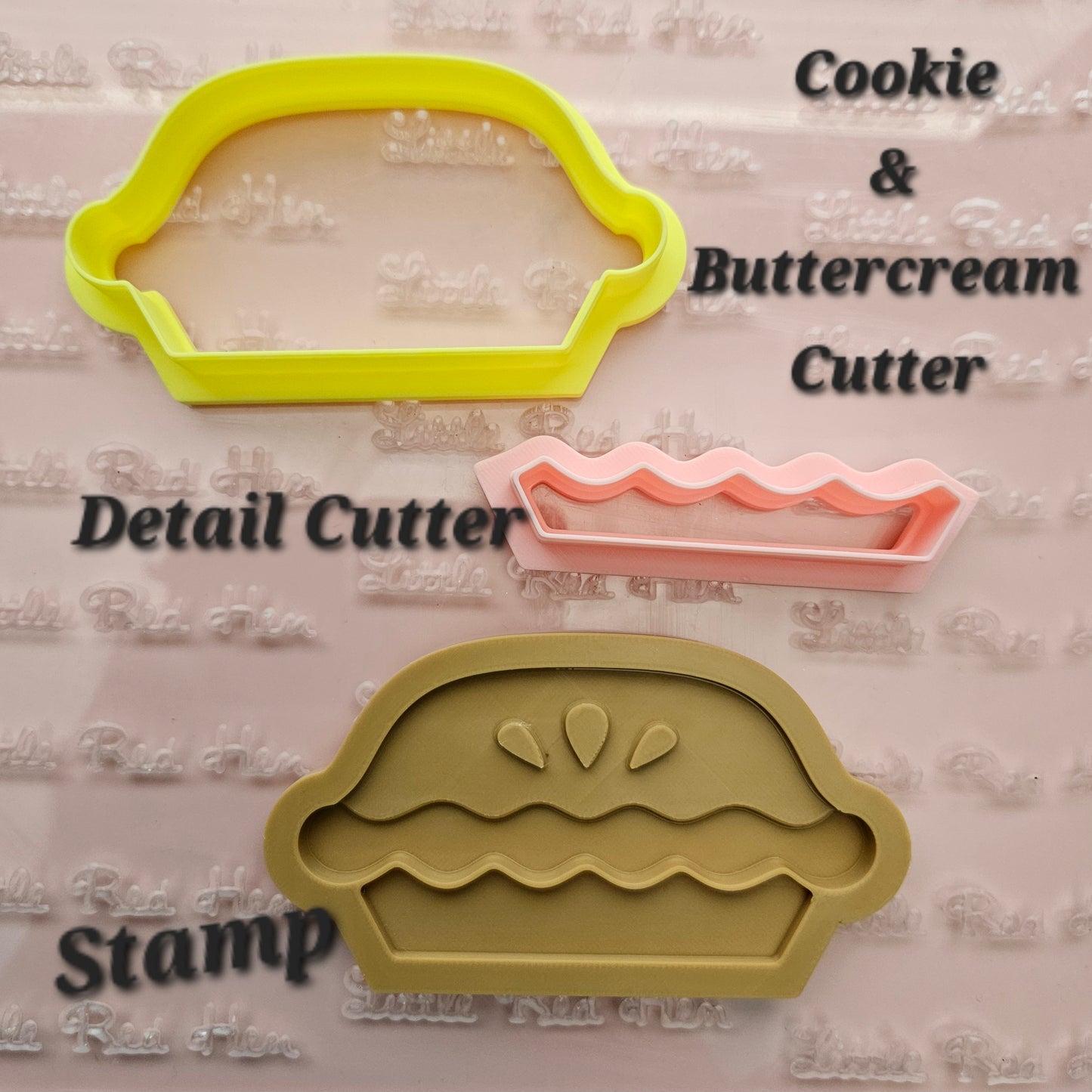 Pie Buttercream Stamp and Cookie Cutter Set