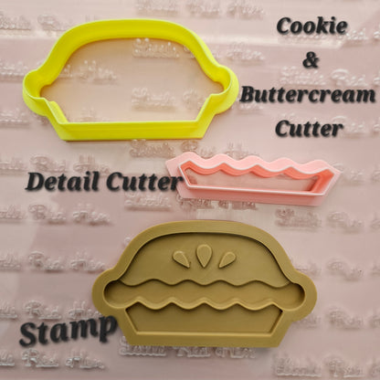 Pie Buttercream Stamp and Cookie Cutter Set