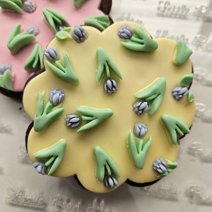 Tulip Fondant and Buttercream Stamp Plate and Cutter Set
