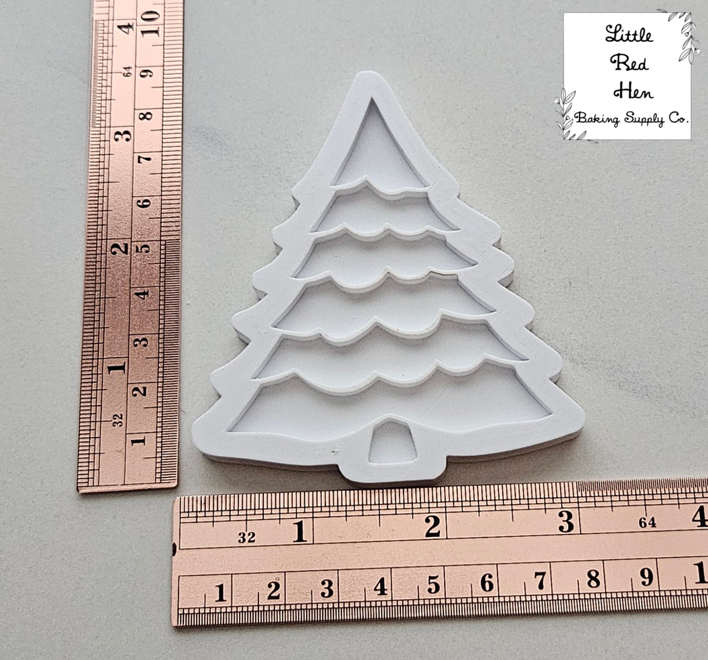 Christmas Tree Fondant and Buttercream Stamp and Cutter Set
