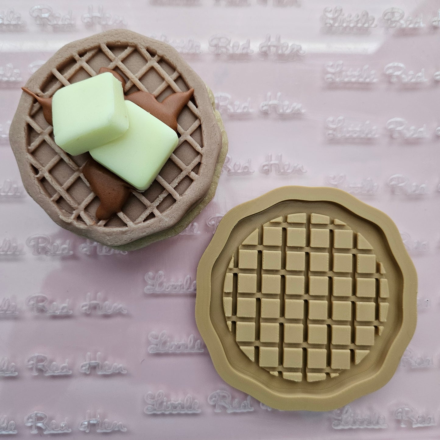 Waffle Buttercream Stamp and Cookie Cutter Set