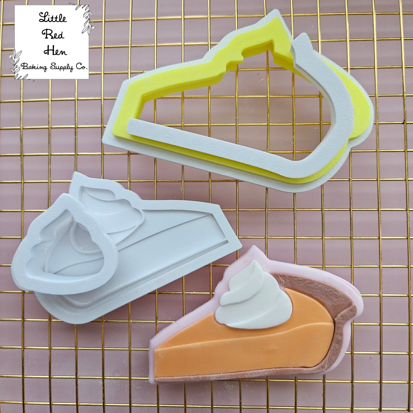 Pumpkin Pie Fondant and Buttercream Stamp and Cutter Set