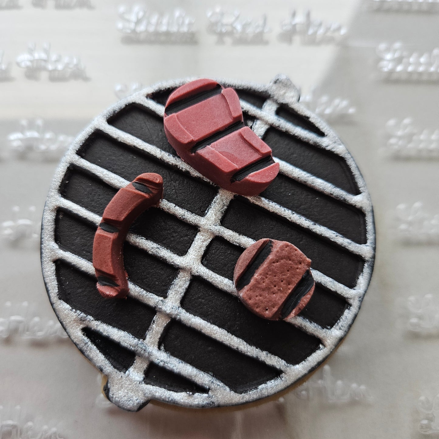 Grill Father's Day Buttercream Fondant Stamp and Cookie Cutter Set