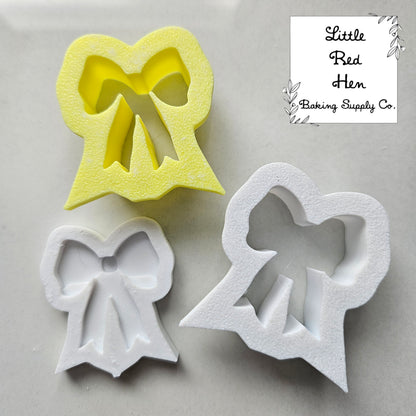 Baby Crib Cot with Mini Bow Fondant and Buttercream Stamp and Cutter Set