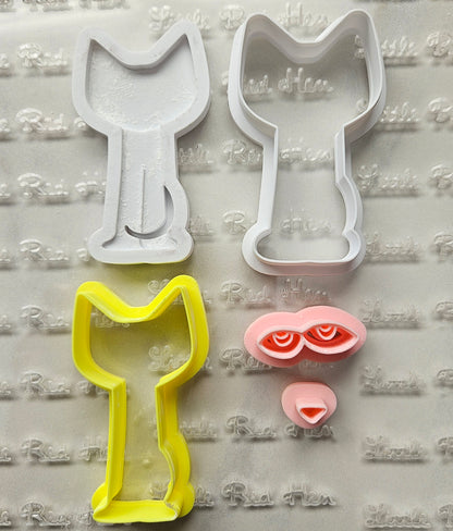 Pete the Cat Fondant and Buttercream Stamp and Cutter Set
