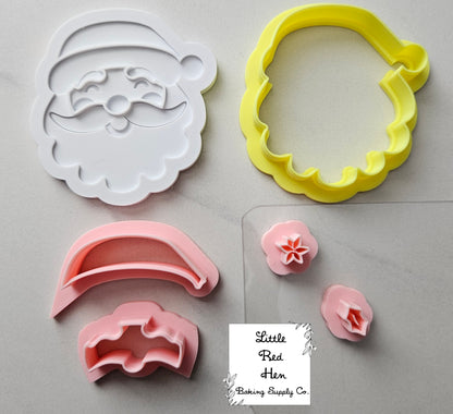 Santa Fondant amd Buttercream Stamp and Cutter Set