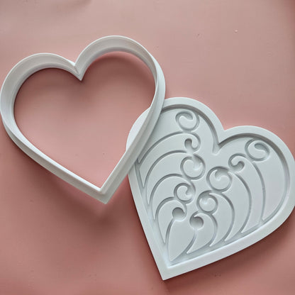 Heart Gate DOUGH STAMP // READY TO FLOOD Stamp and Cookie Cutter Set