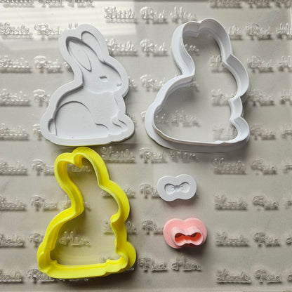 Easter Bunny Fondant and Buttercream Stamp and Cutter Set