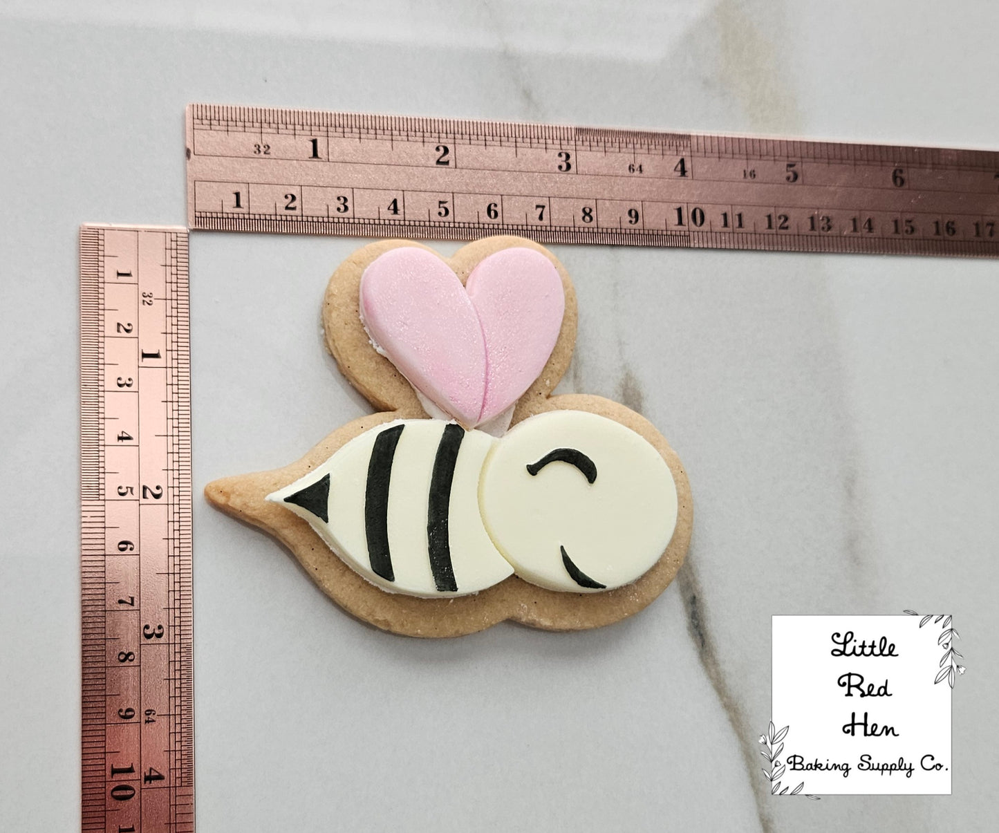 Valentine Bee Fondant and Buttercream Stamp and Cutter Set