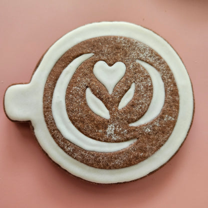 Cappuccino Top DOUGH STAMP // READY TO FLOOD Stamp and Cookie Cutter Set