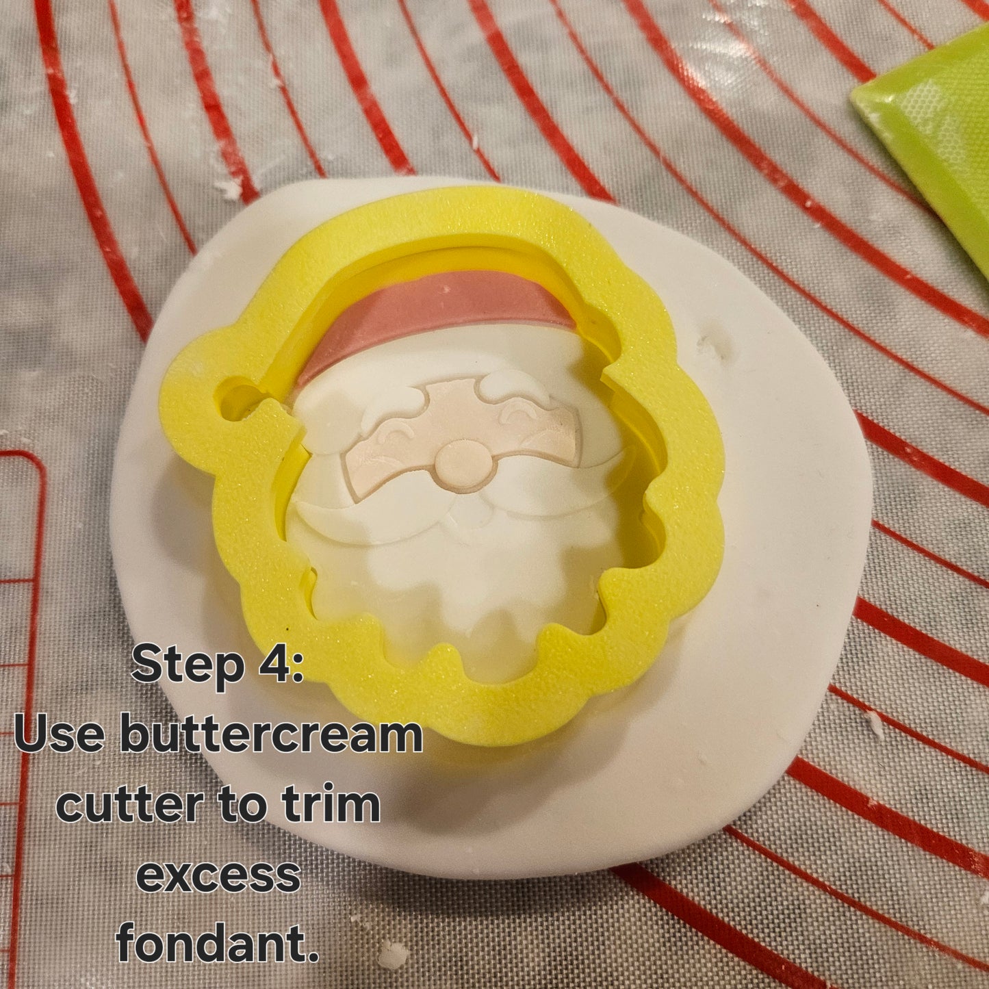 Santa Fondant amd Buttercream Stamp and Cutter Set