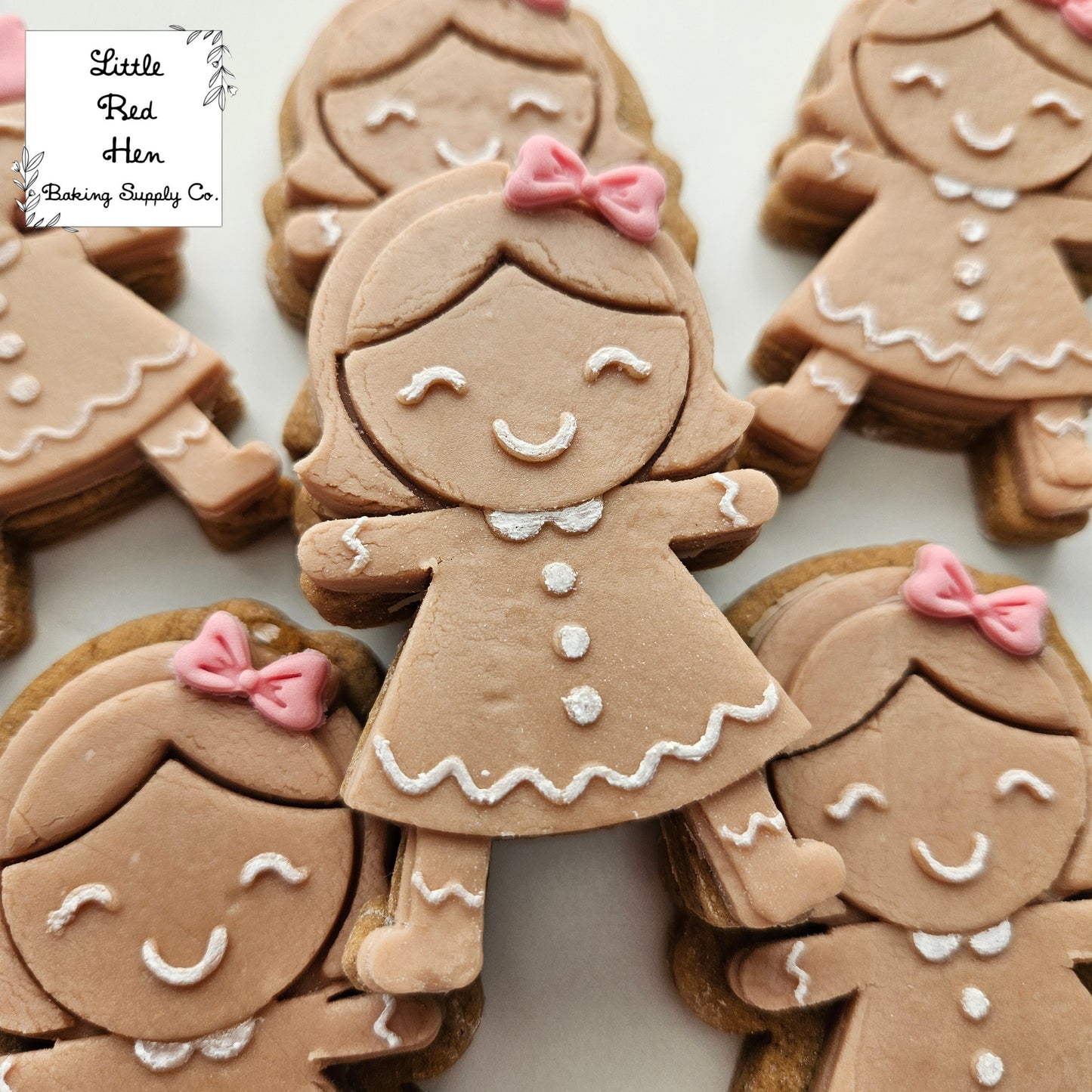 Gingerbread Girl Fondant and Buttercream Stamp and Cutter Set