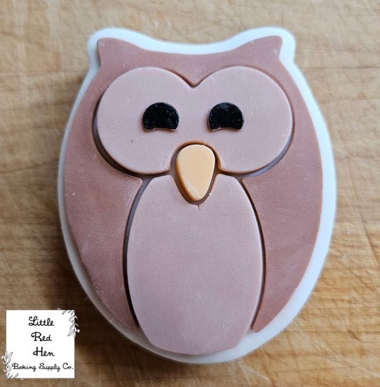 Owl Fondant and Buttercream Stamp and Cutter Set
