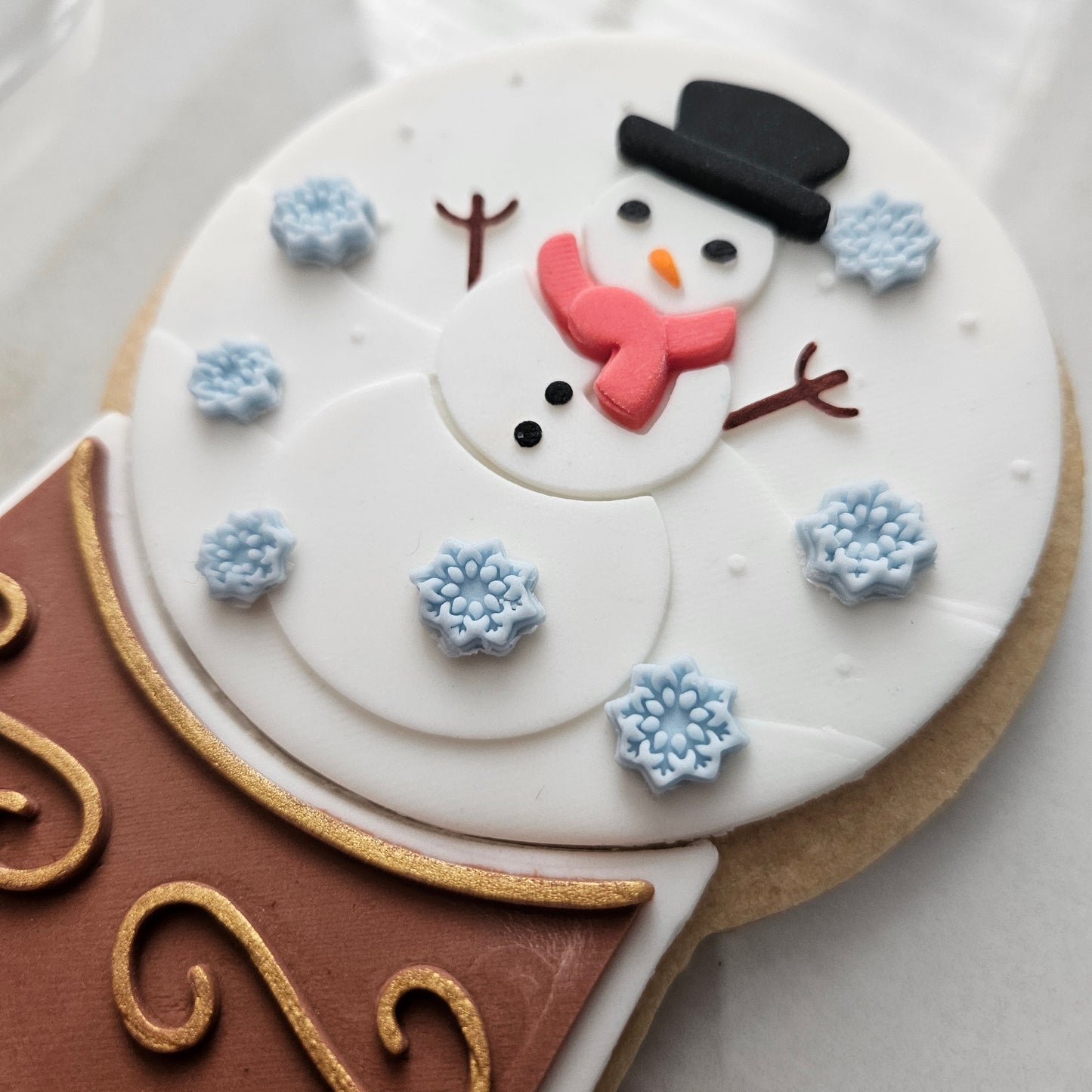 Christmas Tree Snow Globe Fondant and Buttercream Stamp and Cutter Set