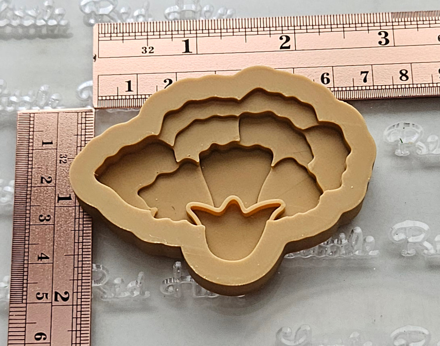 Carnation Blossom Bloom Buttercream Fondant Stamp and Cookie Cutter Set