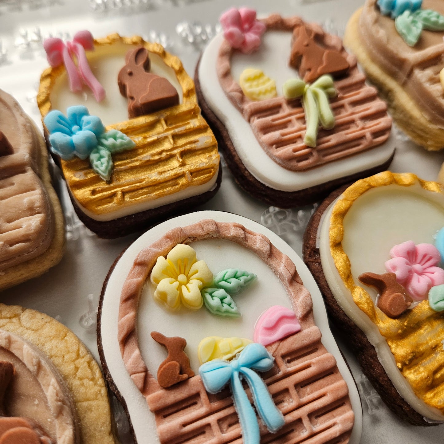 Easter Basket Fondant and Buttercream Stamp and Cutter DELUXE Set