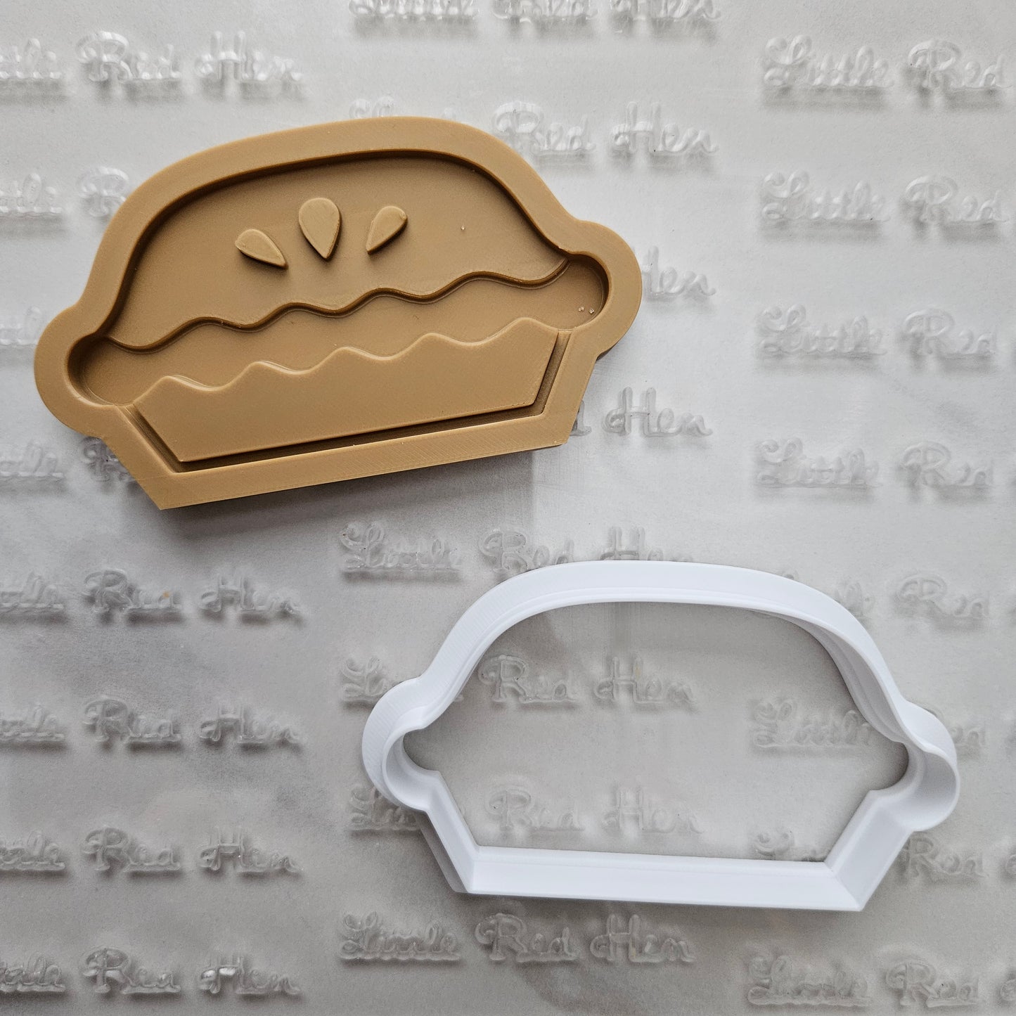 Cute Pie DOUGH STAMP // READY TO FLOOD Stamp and Cookie Cutter Set