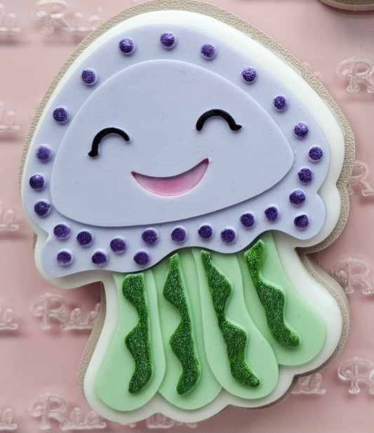 Jellyfish Fondant and Buttercream Stamp and Cutter Set