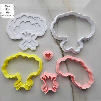 Sweetheart Tree Fondant and Buttercream Stamp and Cutter Set