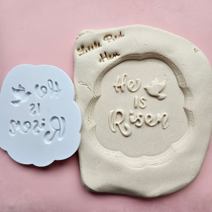 Easter He is Risen Fondant and Buttercream Stamp and Cutter Set