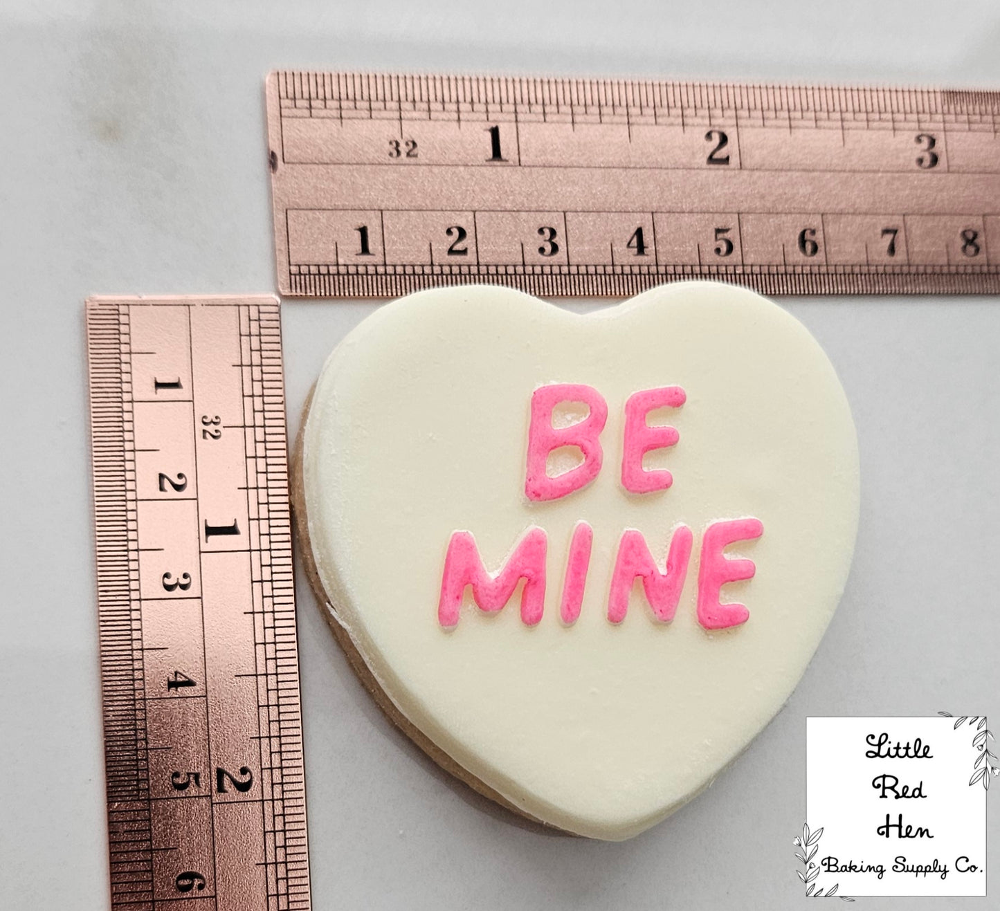 Conversation Hearts Valentine Fondant and Buttercream Stamp and Cutter Set