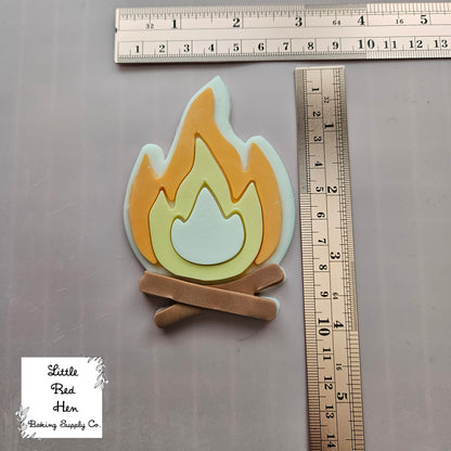 Camp Fire Fondant Stamp and Cutter Set