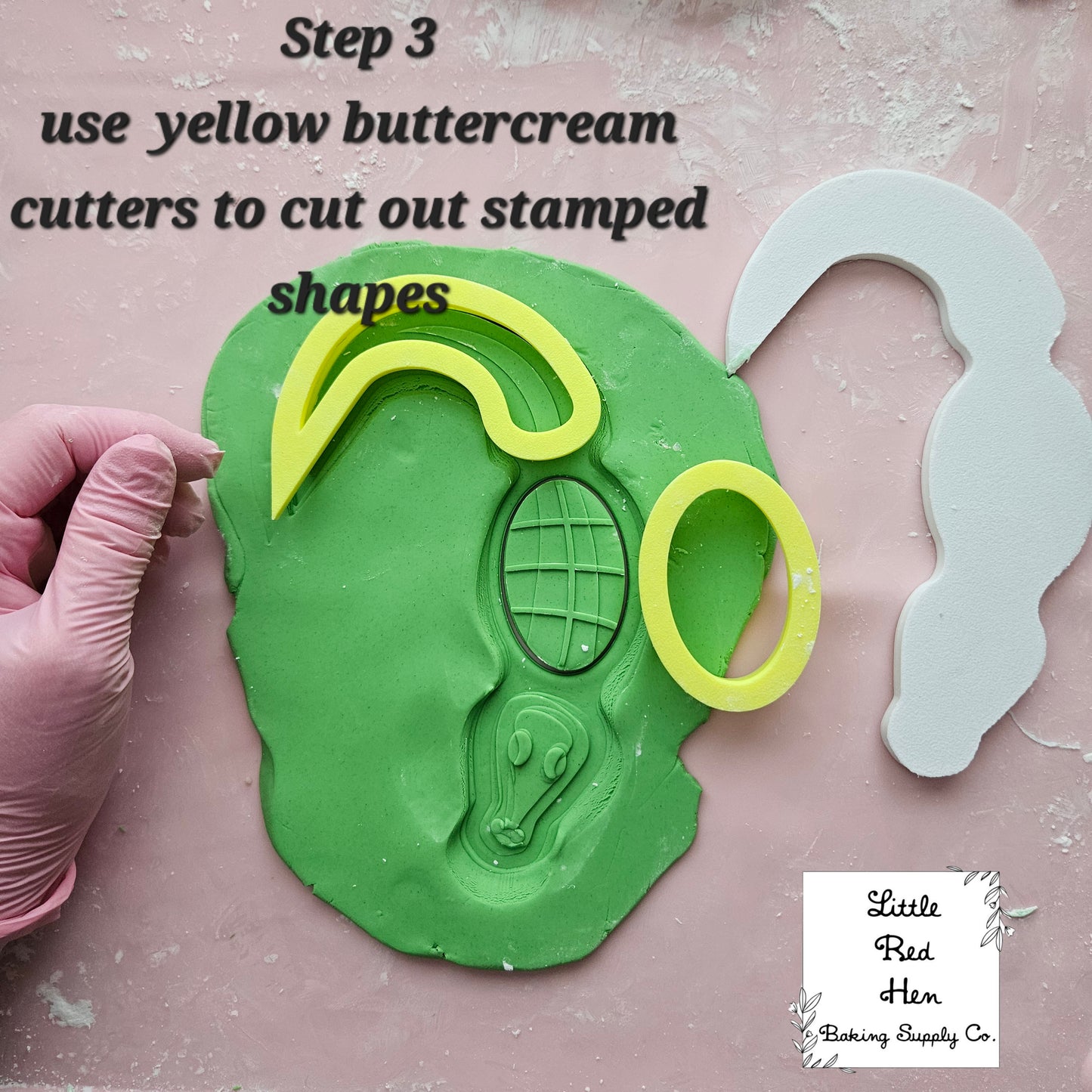 Alligator Fondant and Buttercream Stamp and Cutter Set