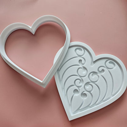 Heart Gate DOUGH STAMP // READY TO FLOOD Stamp and Cookie Cutter Set