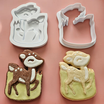Deer DOUGH STAMP // READY TO FLOOD Stamp and Cookie Cutter Set