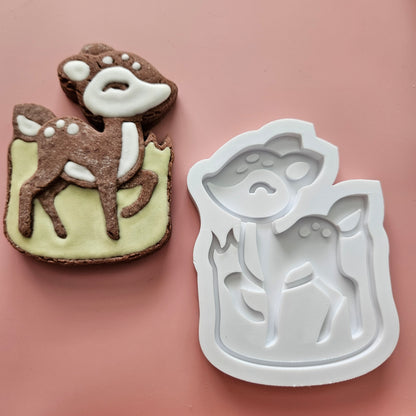 Deer DOUGH STAMP // READY TO FLOOD Stamp and Cookie Cutter Set