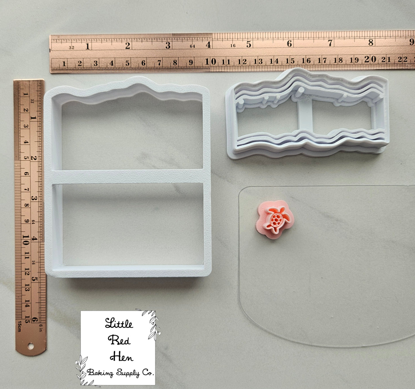 Beach Fondant and Buttercream Stamp and Cutter Set