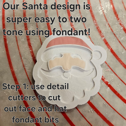 Santa Fondant amd Buttercream Stamp and Cutter Set