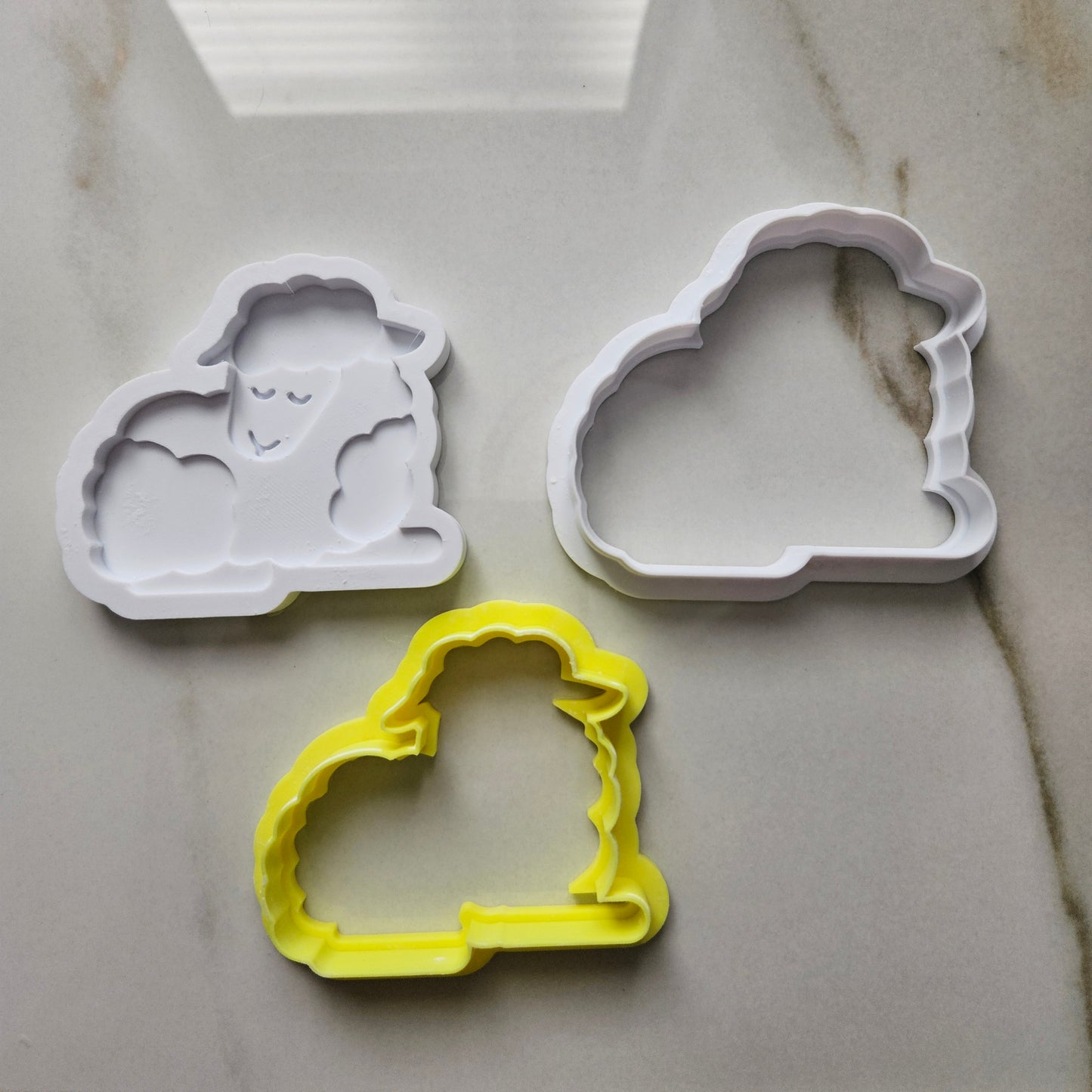 Easter Lamb Fondant and Buttercream Stamp and Cutter Set