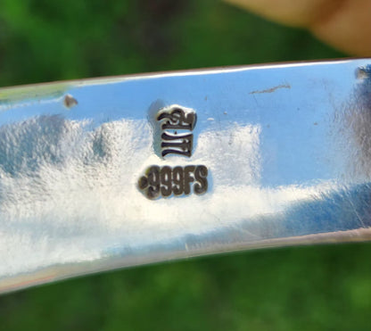 Half Round Foxtail Cuff .999 Fine Silver HANDMADE by Tommy of Arma-Mint // Nosh Fundraiser