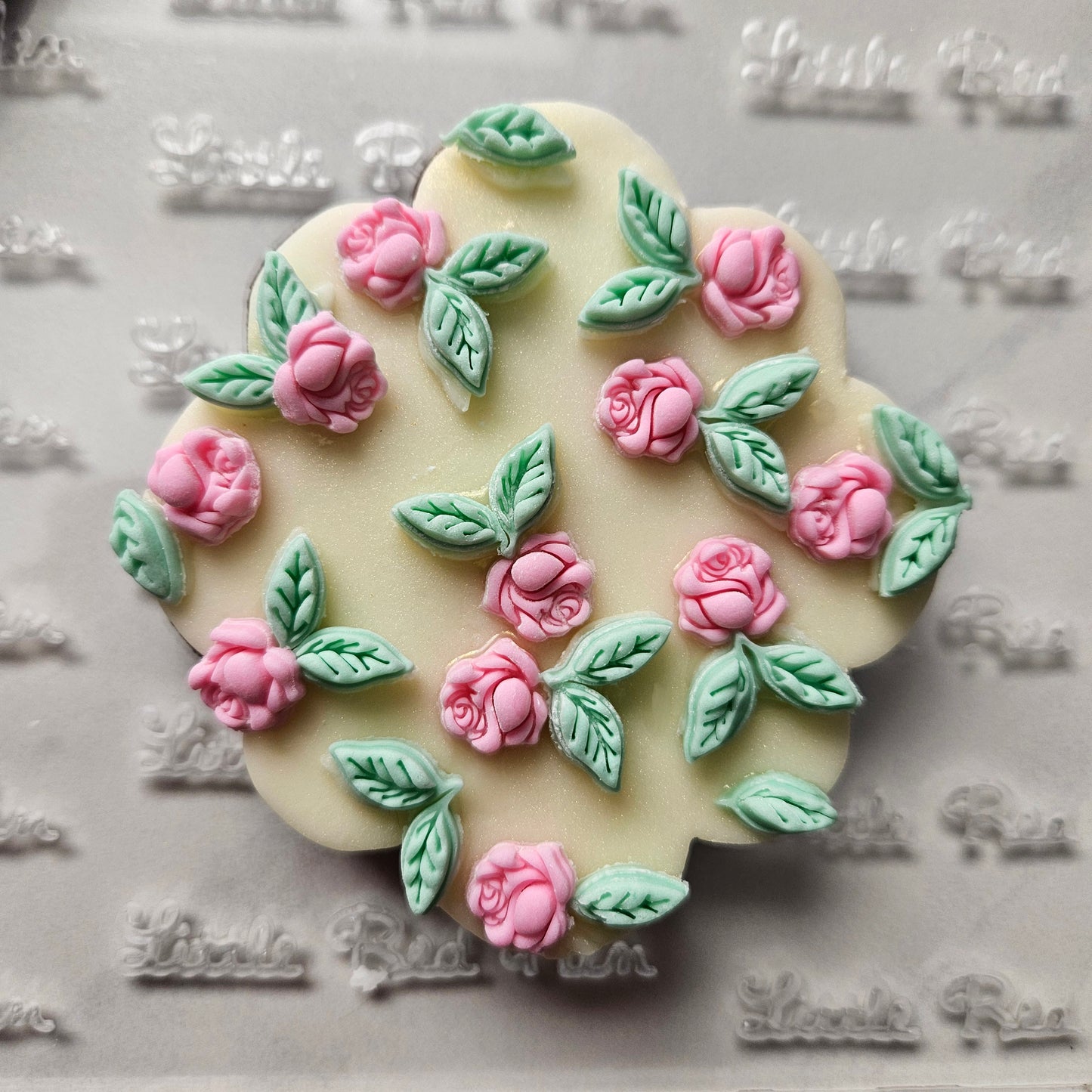Roses Fondant and Buttercream Stamp Plate and Cutter Set
