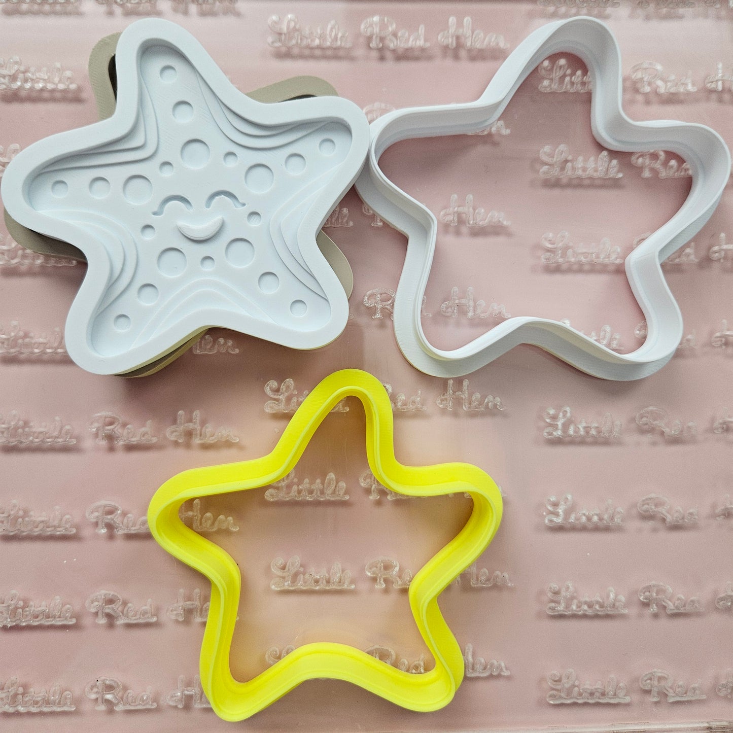 Starfish Fondant and Buttercream Stamp and Cutter Set