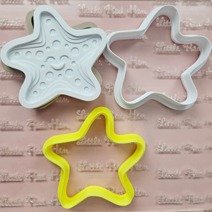 Starfish Fondant and Buttercream Stamp and Cutter Set