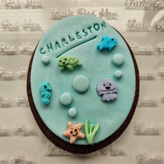 Sea Life Fondant and Buttercream Mini Stamp and Cutter Set